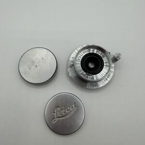 Vintage Leica Leitz Hektor Rangefinder Lens f 2.8 m 1:6.3 Germany Feet w/ Cover